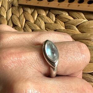 Sterling Silver Moonstone Ring vintage modern